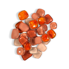 4 oz Orange Pebble Tile