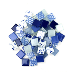 Royal & Ocean Blue Patchwork Tile Mix