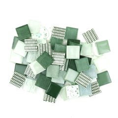 Grass & Mint Green Patchwork Tile Mix