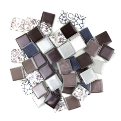 Heather Purple & Grey Patchwork Tile Mix