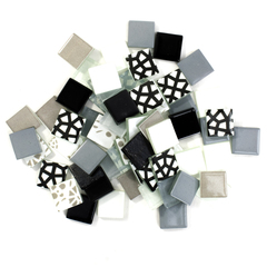 Black & Grey Patchwork Tile Mix