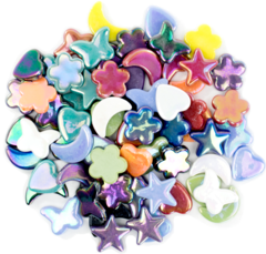 IRIDESCENT SHAPE TILE MIX