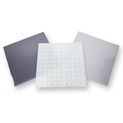 8x8 Grey Opalescent Glass Pack 3pcs