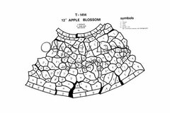 Odyssey Lamp Pattern: 12" APPLE BLOSSOM