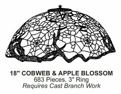 Odyssey Lamp Pattern: 17" COBWEB
