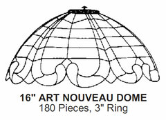 Odyssey Lamp Pattern: 16"  ART NOUVEAU