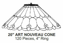 Odyssey Lamp Pattern: 20" ART NOUVEAU