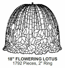 Odyssey Lamp Pattern: 18" FLOWERING LOTUS