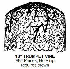 Odyssey Lamp Pattern: 18" TRUMPET VINE