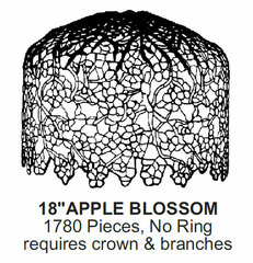 Odyssey Lamp Pattern: 18" APPLE BLOSSOM