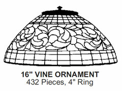 Odyssey Lamp Pattern: 16" VINE ORNAMENT