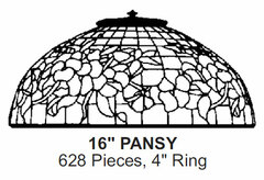 Odyssey Lamp Pattern: 16" PANSY