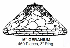 Odyssey Lamp Pattern: 16" GERANIUM