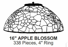 Odyssey Lamp Pattern: 16" APPLE BLOSSOM
