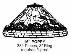 Odyssey Lamp Pattern: 16" POPPY