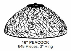 Odyssey Lamp Pattern: 16" PEACOCK