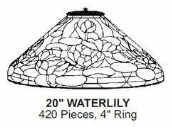 Odyssey Lamp Pattern: 20" WATERLILY