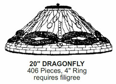 Odyssey Lamp Pattern: 20" DRAGONFLY
