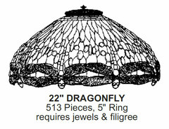 Odyssey Lamp Pattern: 22" DRAGONFLY