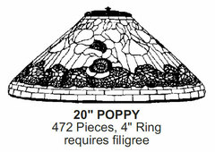 Odyssey Lamp Pattern: 20" POPPY