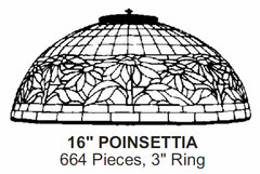 Odyssey Lamp Pattern: 16" POINSETTIA