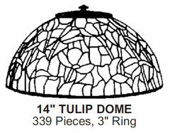 Odyssey Lamp Pattern: 14" TULIP DOME