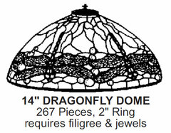 Odyssey Lamp Pattern: 14" DRAGONFLY
