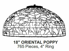Odyssey Lamp Pattern: 18" ORIENTAL POPPY