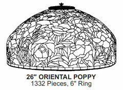 Odyssey Lamp Pattern: 26" ORIENTAL POPPY