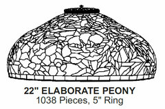 Odyssey Lamp Pattern: 22" ELABORATE PEONY