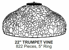 Odyssey Lamp Pattern: 22" TRUMPET VINE