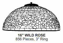 Odyssey Lamp Pattern: 16" WILD ROSE