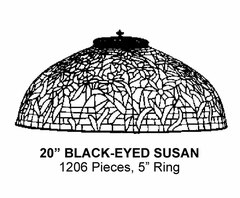 Odyssey Lamp Pattern: 20" BLACK-EYED SUSAN